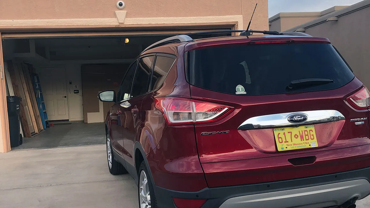 On May 2, 2019, from Homeowner X’s perspective, Debra Pierce’s car can be seen blocking Homeowner X’s driveway, continuing a documented pattern of driveway obstruction and unauthorized parking.